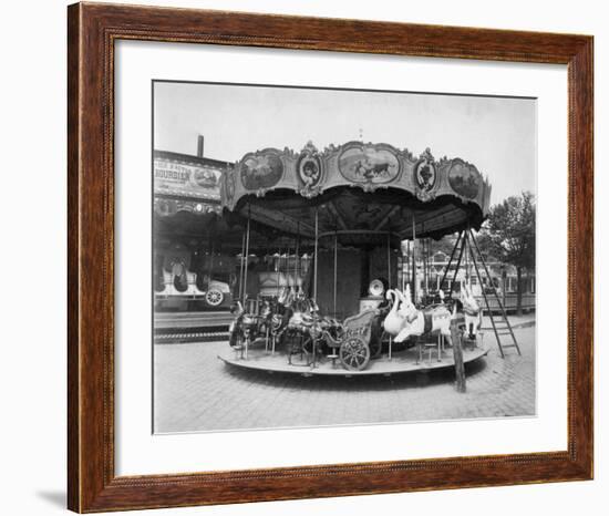 Paris, 1923 - Fete du Travail, Street Fair-Eugene Atget-Framed Art Print