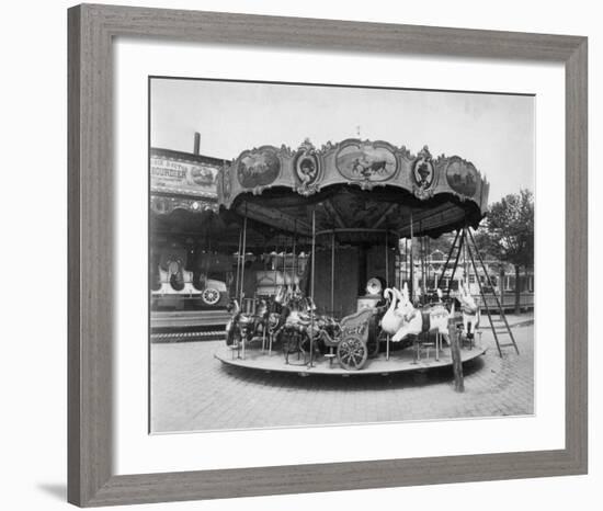 Paris, 1923 - Fete du Travail, Street Fair-Eugene Atget-Framed Art Print