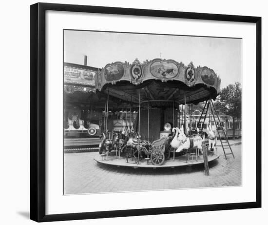 Paris, 1923 - Fete du Travail, Street Fair-Eugene Atget-Framed Art Print