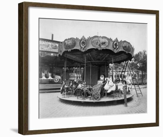 Paris, 1923 - Fete du Travail, Street Fair-Eugene Atget-Framed Art Print