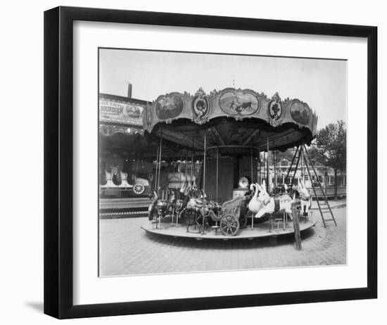 Paris, 1923 - Fete du Travail, Street Fair-Eugene Atget-Framed Art Print