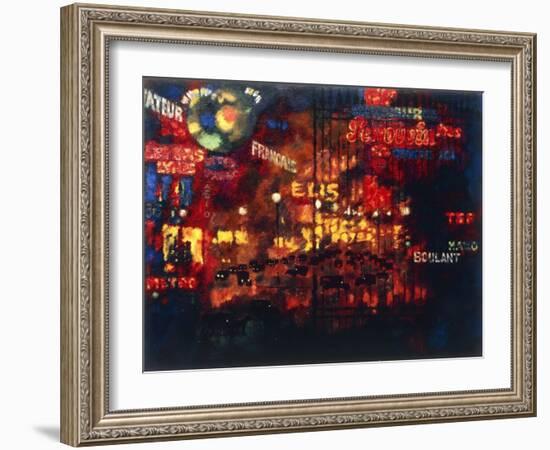 Paris, 1927 (Oil on Canvas)-Augusto Giacometti-Framed Giclee Print