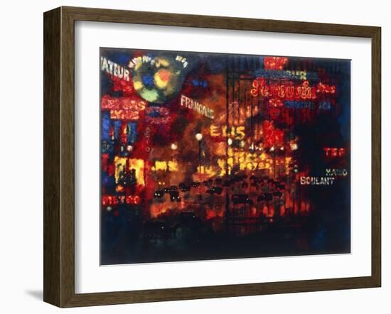 Paris, 1927 (Oil on Canvas)-Augusto Giacometti-Framed Giclee Print