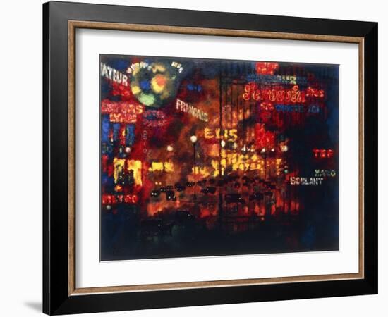 Paris, 1927 (Oil on Canvas)-Augusto Giacometti-Framed Giclee Print