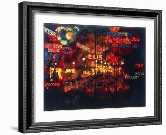 Paris, 1927 (Oil on Canvas)-Augusto Giacometti-Framed Giclee Print