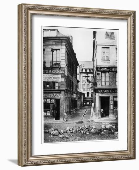 Paris 4 Rue De Breteuil, View Taken from Rue Reaumur Towards Rue Vaucanson, 1858-78-Charles Marville-Framed Giclee Print