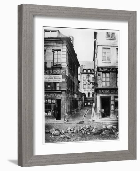 Paris 4 Rue De Breteuil, View Taken from Rue Reaumur Towards Rue Vaucanson, 1858-78-Charles Marville-Framed Giclee Print