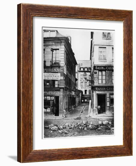 Paris 4 Rue De Breteuil, View Taken from Rue Reaumur Towards Rue Vaucanson, 1858-78-Charles Marville-Framed Giclee Print