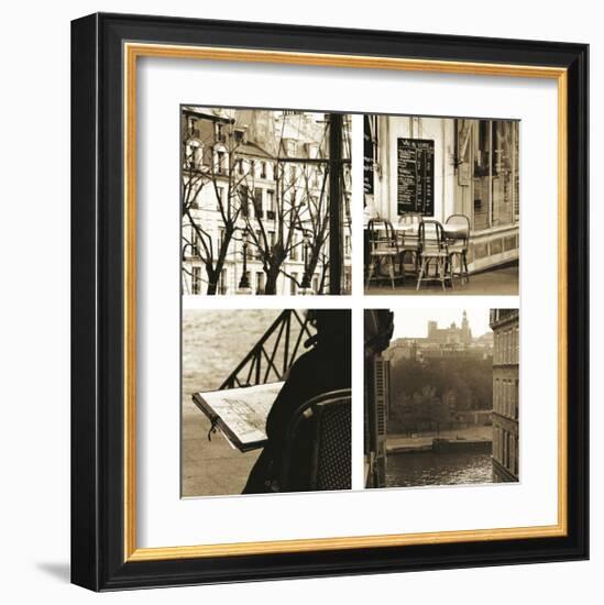 Paris a la Seine-Marina Drasnin Gilboa-Framed Giclee Print