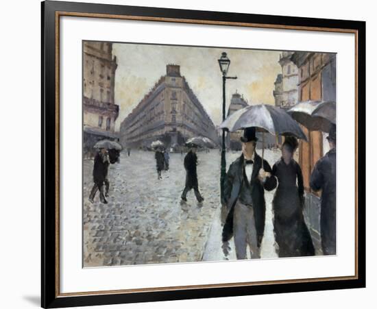 Paris, a Rainy Day, 1877-Gustave Caillebotte-Framed Art Print