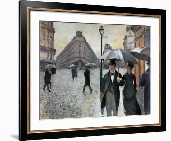 Paris, a Rainy Day, 1877-Gustave Caillebotte-Framed Art Print