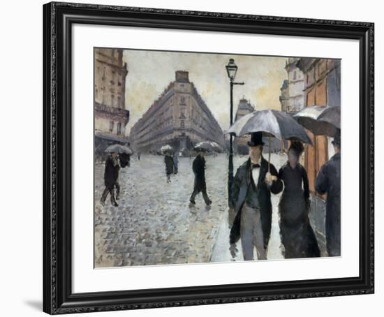 Paris, a Rainy Day, 1877-Gustave Caillebotte-Framed Art Print