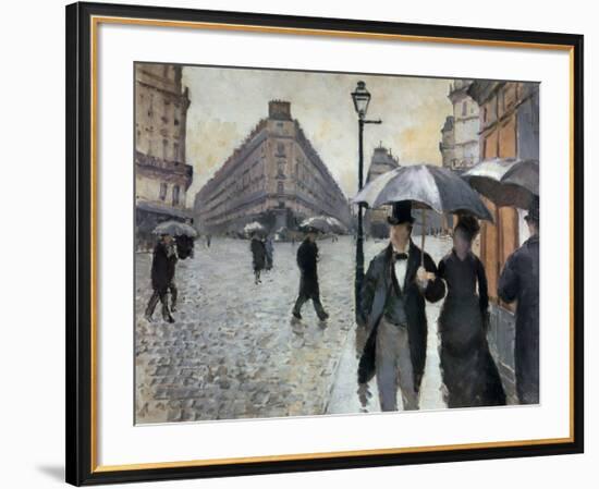 Paris, a Rainy Day, 1877-Gustave Caillebotte-Framed Art Print