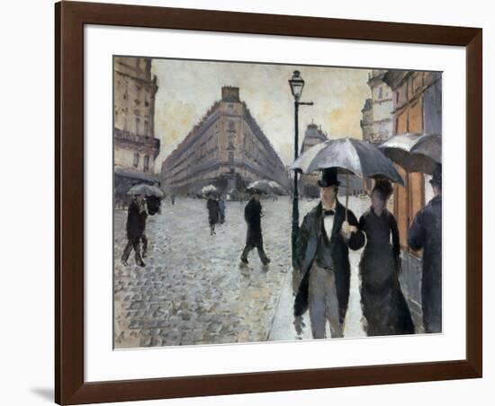 Paris, a Rainy Day, 1877-Gustave Caillebotte-Framed Art Print