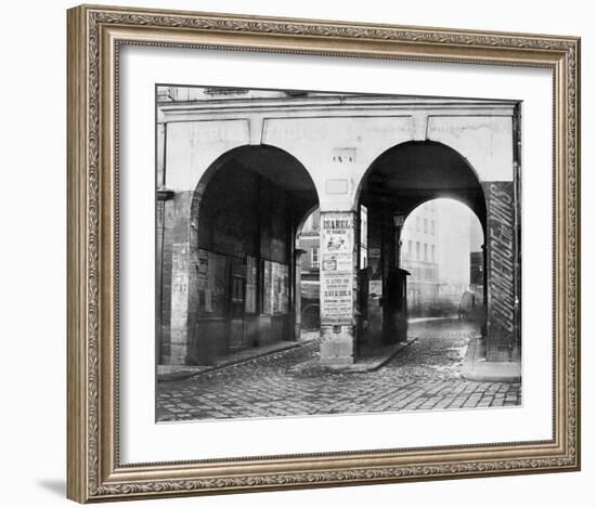 Paris, about 1865 - The Double Doorway, rue de la Ferronnerie-Charles Marville-Framed Art Print