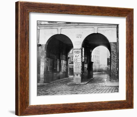 Paris, about 1865 - The Double Doorway, rue de la Ferronnerie-Charles Marville-Framed Art Print