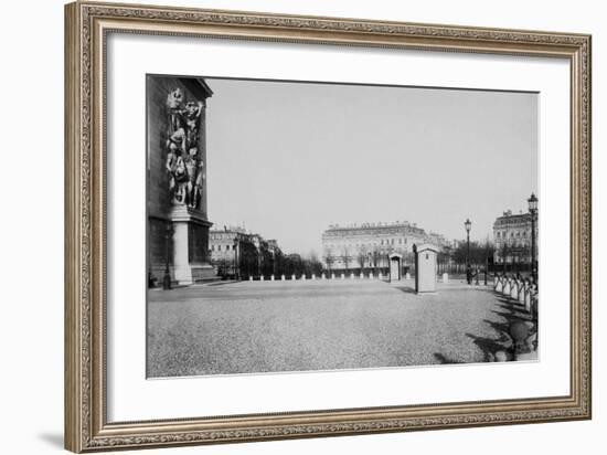 Paris, about 1877 - Place de l'Etoile-Charles Marville-Framed Art Print