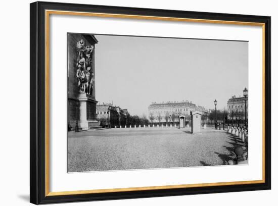 Paris, about 1877 - Place de l'Etoile-Charles Marville-Framed Art Print