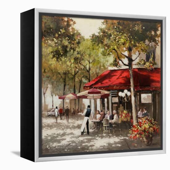 Paris al Fresco-E. Anthony Orme-Framed Stretched Canvas