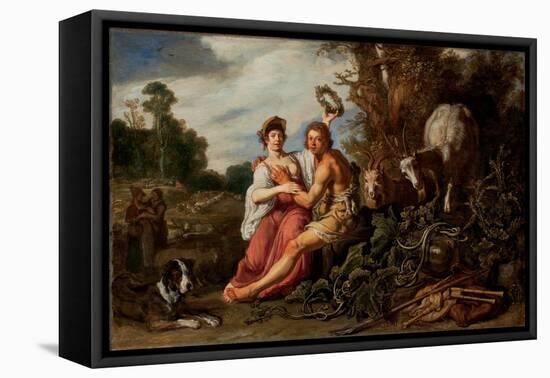 Paris and Oenone, 1619 (Oil on Panel)-Pieter Lastman-Framed Premier Image Canvas