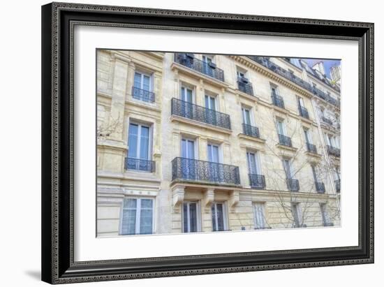 Paris Apartement Building III-Cora Niele-Framed Giclee Print