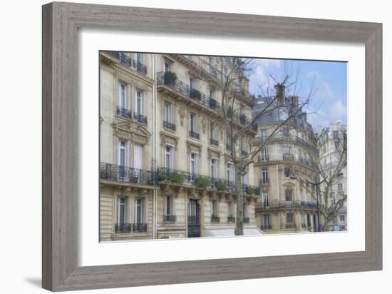 Paris' Apartement Buildings-Cora Niele-Framed Giclee Print