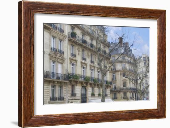 Paris' Apartement Buildings-Cora Niele-Framed Giclee Print