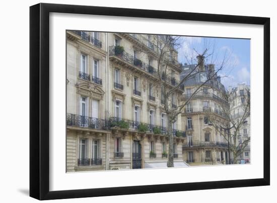 Paris' Apartement Buildings-Cora Niele-Framed Giclee Print