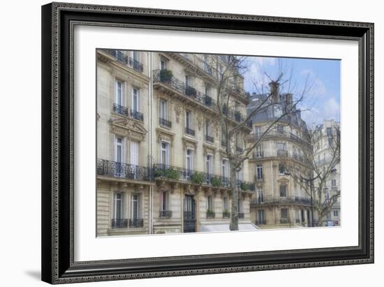 Paris' Apartement Buildings-Cora Niele-Framed Giclee Print