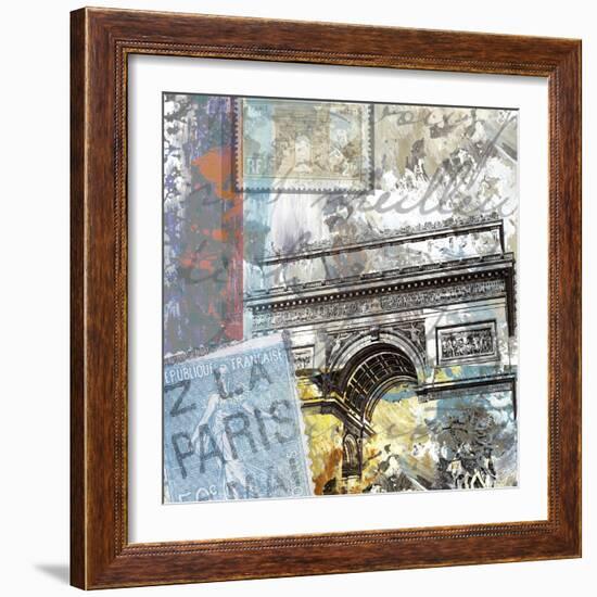 Paris Arc-Andrew Mellen-Framed Art Print