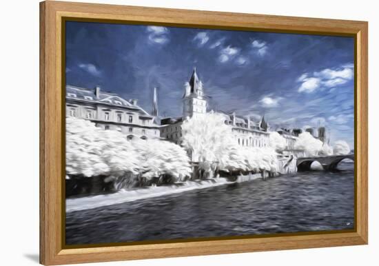 Paris Architecture - In the Style of Oil Painting-Philippe Hugonnard-Framed Premier Image Canvas