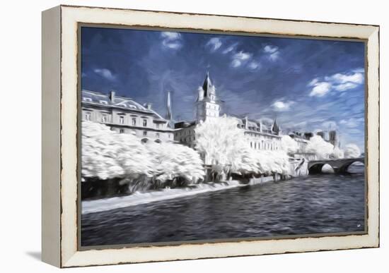 Paris Architecture - In the Style of Oil Painting-Philippe Hugonnard-Framed Premier Image Canvas