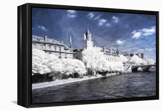 Paris Architecture - In the Style of Oil Painting-Philippe Hugonnard-Framed Premier Image Canvas