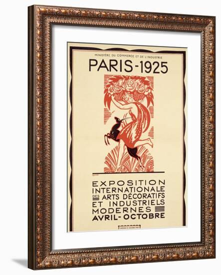 Paris Art Exposition, c.1925-Robert Bonfils-Framed Giclee Print