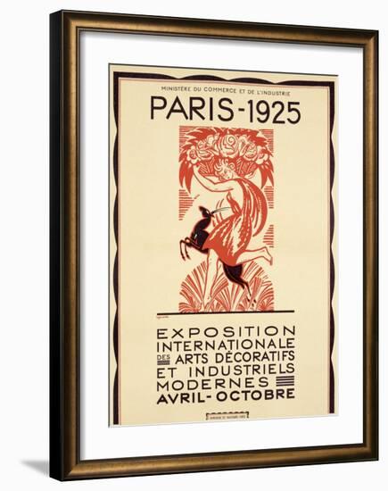 Paris Art Exposition, c.1925-Robert Bonfils-Framed Giclee Print