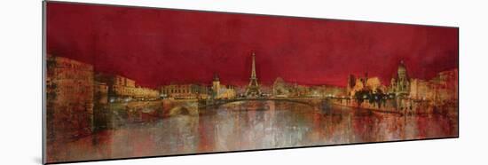 Paris at Night-Kemp-Mounted Art Print