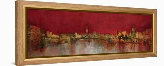 Paris at Night-Kemp-Framed Stretched Canvas