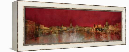 Paris at Night-Kemp-Framed Stretched Canvas