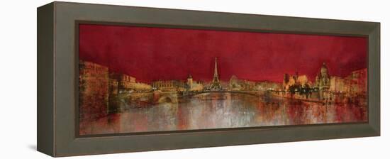 Paris at Night-Kemp-Framed Stretched Canvas