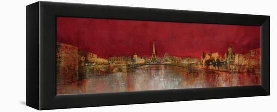 Paris at Night-Kemp-Framed Stretched Canvas