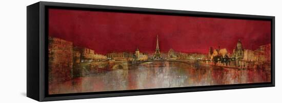 Paris at Night-Kemp-Framed Stretched Canvas