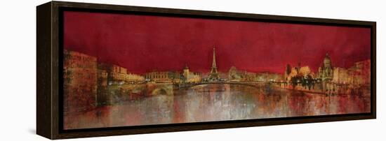 Paris at Night-Kemp-Framed Stretched Canvas