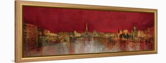 Paris at Night-Kemp-Framed Stretched Canvas