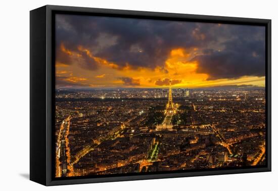 Paris at sunset-Marco Carmassi-Framed Premier Image Canvas