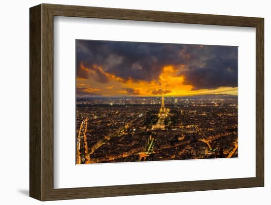 Paris at sunset-Marco Carmassi-Framed Photographic Print