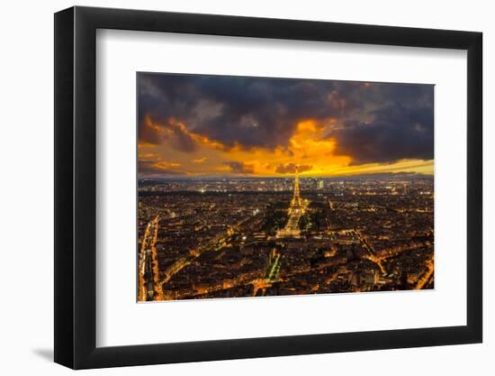 Paris at sunset-Marco Carmassi-Framed Photographic Print