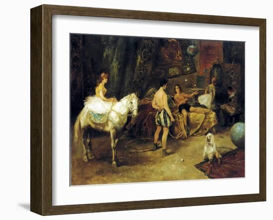 Paris, at the Cirque D'Hiver-Vicente De Paredes-Framed Giclee Print