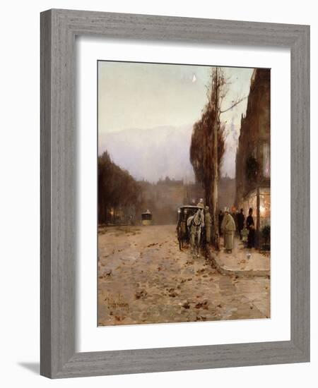 Paris at Twilight-Childe Hassam-Framed Giclee Print