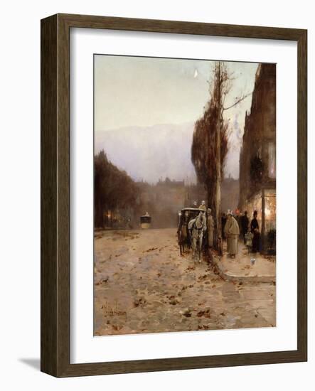 Paris at Twilight-Childe Hassam-Framed Giclee Print