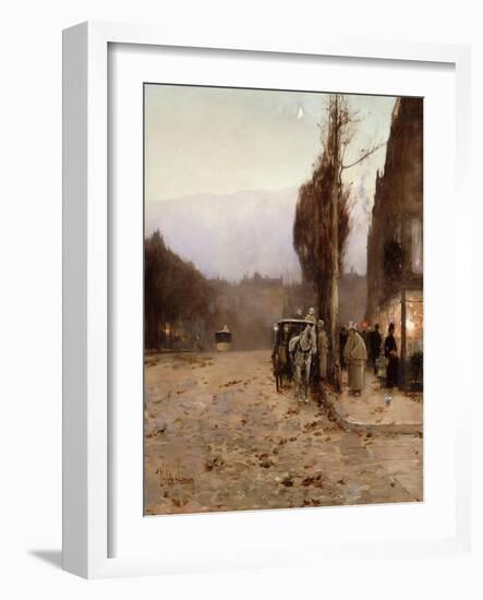 Paris at Twilight-Childe Hassam-Framed Giclee Print